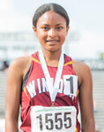 Winlock’s Victoria Sancho earned sixth place for the 2B girls 200 meter dash at the State track and field meet in Yakima on Saturday, May 27.